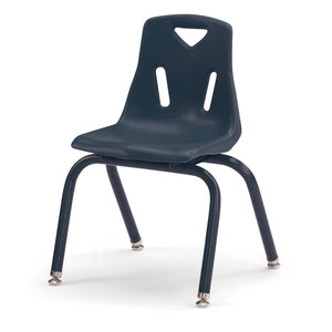 Jonti-Craft® Berries® Plastic Stacking Chair with Powder-Coated Legs, 14" Seat Height