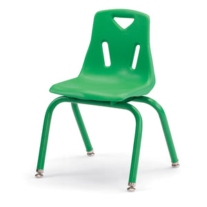 Jonti-Craft® Berries® Plastic Stacking Chair with Powder-Coated Legs, 14" Seat Height