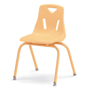 Jonti-Craft® Berries® Plastic Stacking Chair with Powder-Coated Legs, 16" Seat Height