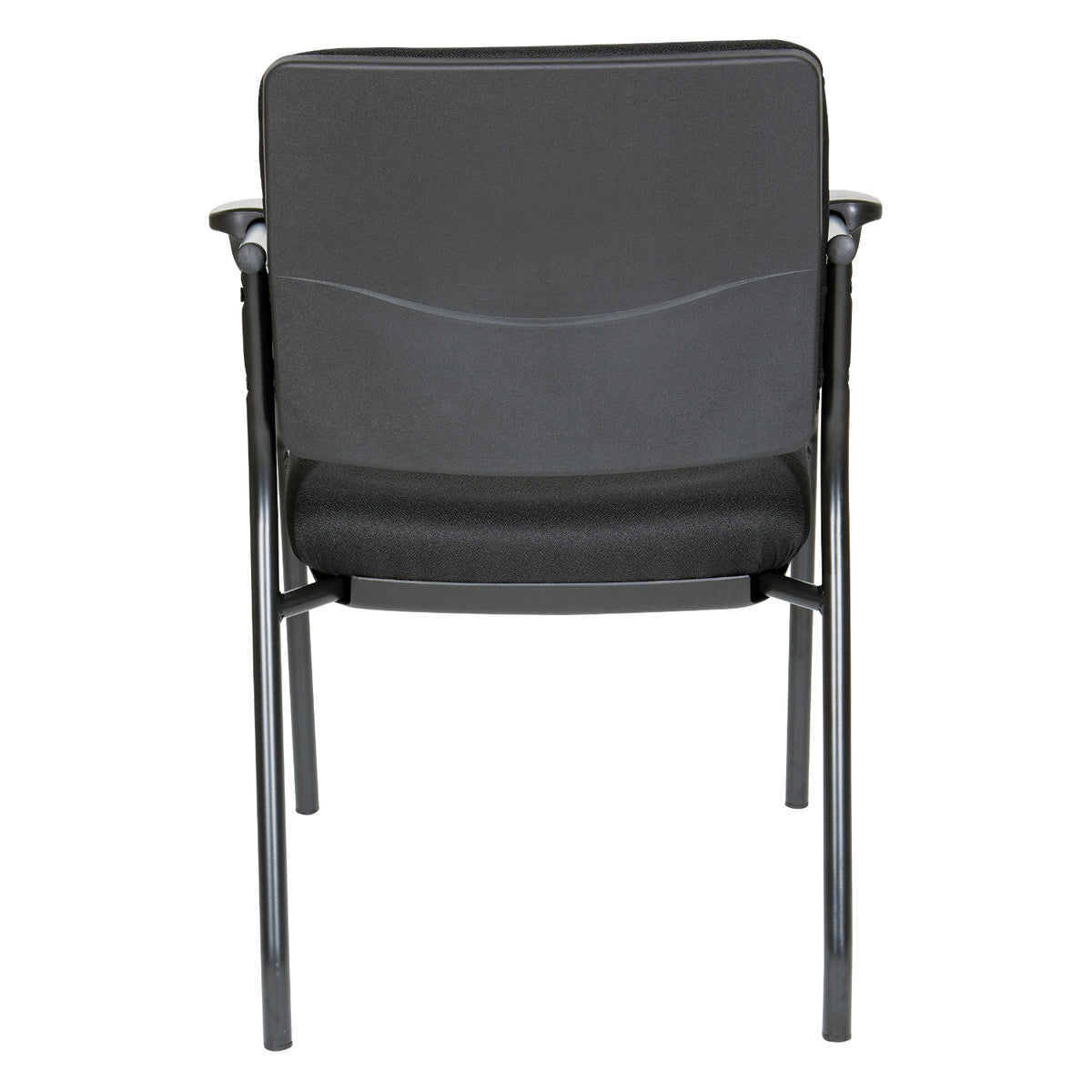 Padded Seat and Back Visitor’s Chair with Icon Black Fabric and Black EPD Finish Frame