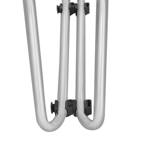 Stacking Chair with Ventilated Plastic Back and FreeFlex® II Coal Seat with Silver EPD Finish Sled Base, 4-Pack
