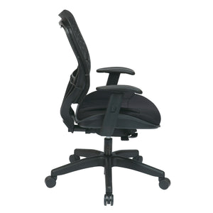 Self Adjusting Raven SpaceFlex® Back and Raven Mesh Seat Manager’s Chair with Adjustable Arms and Nylon Base