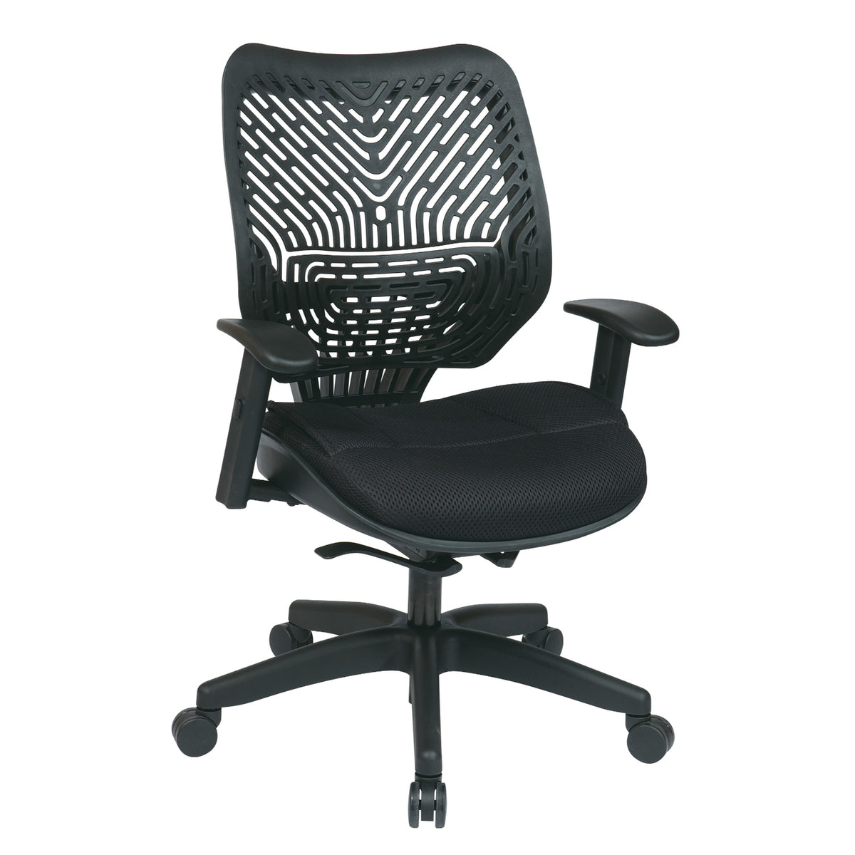 Self Adjusting Raven SpaceFlex® Back and Raven Mesh Seat Manager’s Chair with Adjustable Arms and Nylon Base