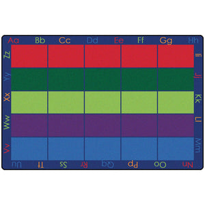 Carpets for Kids Colorful Places Seating Rug, Primary Colors, 6' x 9' Rectangle, Seats 25