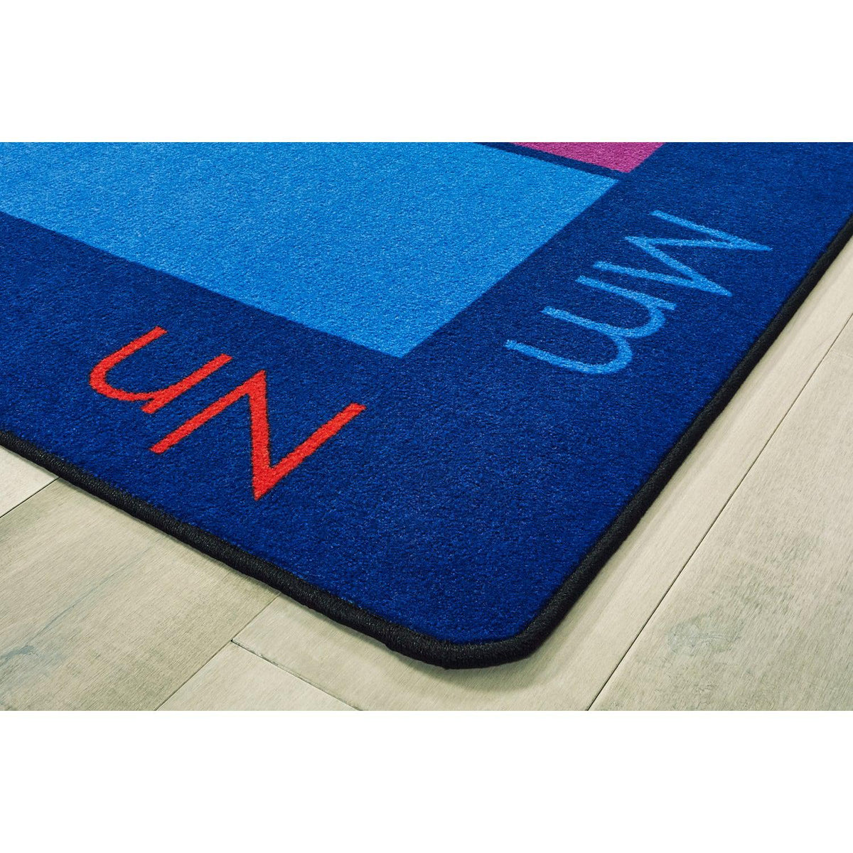 Carpets for Kids Colorful Places Seating Rug, Primary Colors, 6' x 9' Rectangle, Seats 25