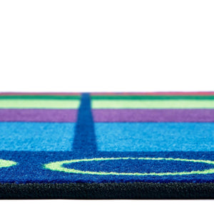 Carpets for Kids Colorful Places Seating Rug, Primary Colors, 6' x 9' Rectangle, Seats 25