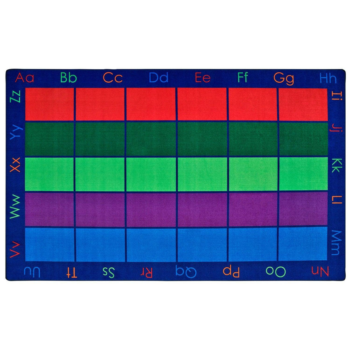 Carpets for Kids Colorful Places Seating Rug, Primary Colors, 8'4" x 13'4" Rectangle, Seats 30