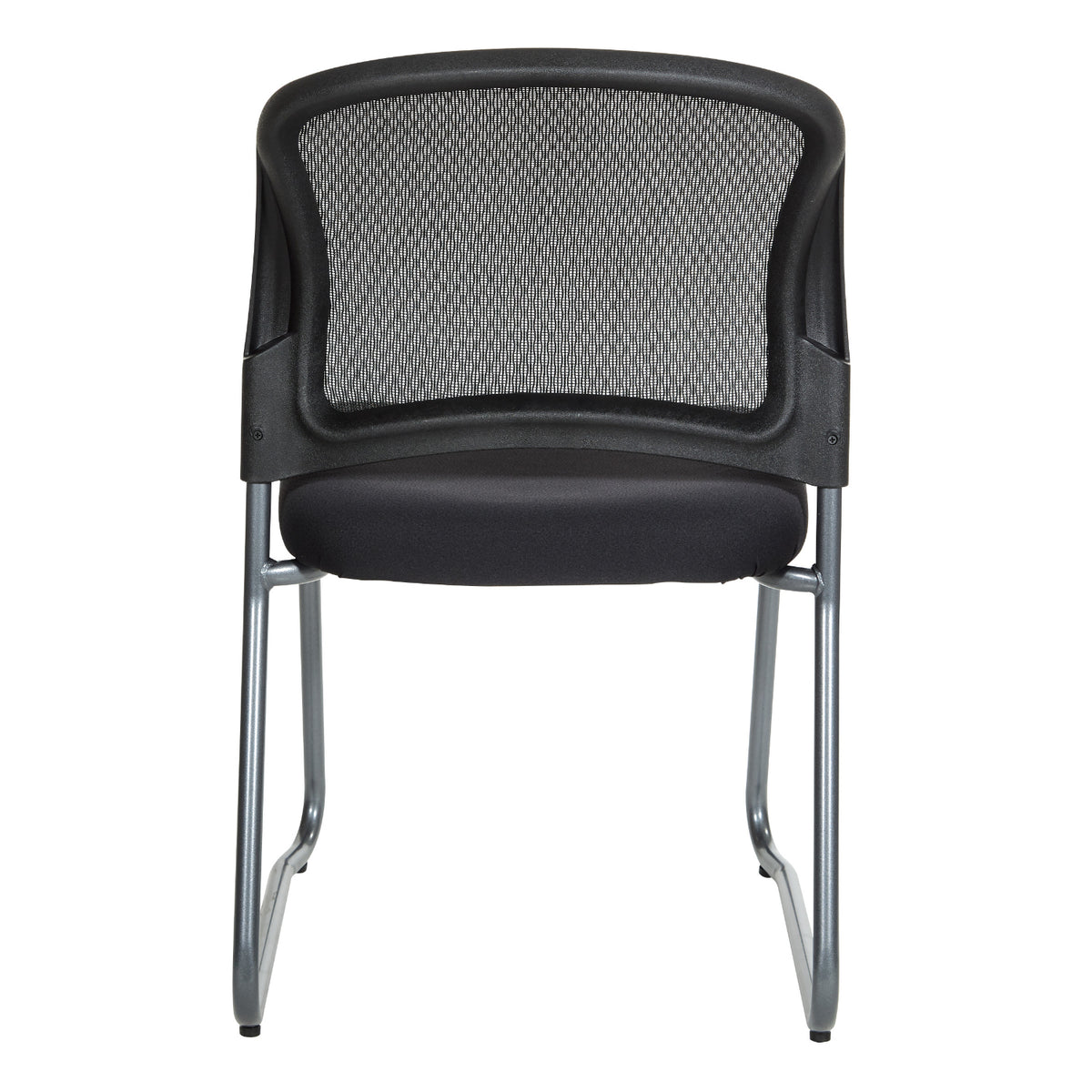 ProGrid® Mesh Back Titanium Finish Stacking Sled Base Visitor's Chair