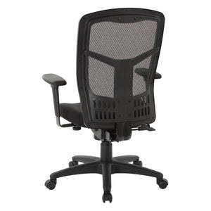 ProGrid® Mesh High-Back Manager's Chair with Black Fabric Seat