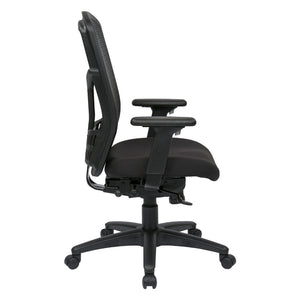 ProGrid® Mesh High-Back Manager's Chair with Black Fabric Seat