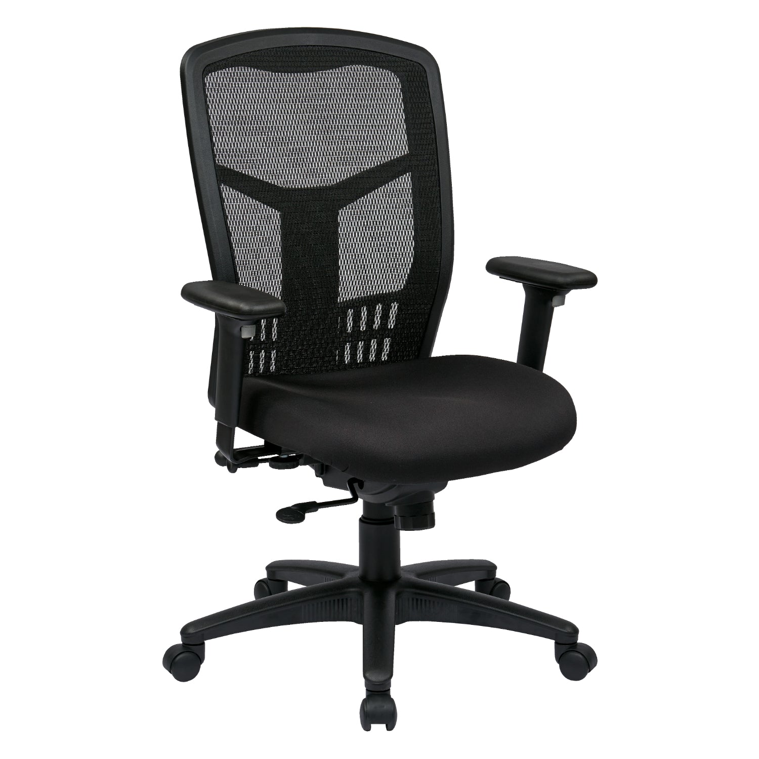 ProGrid® Mesh High-Back Manager's Chair with Black Fabric Seat