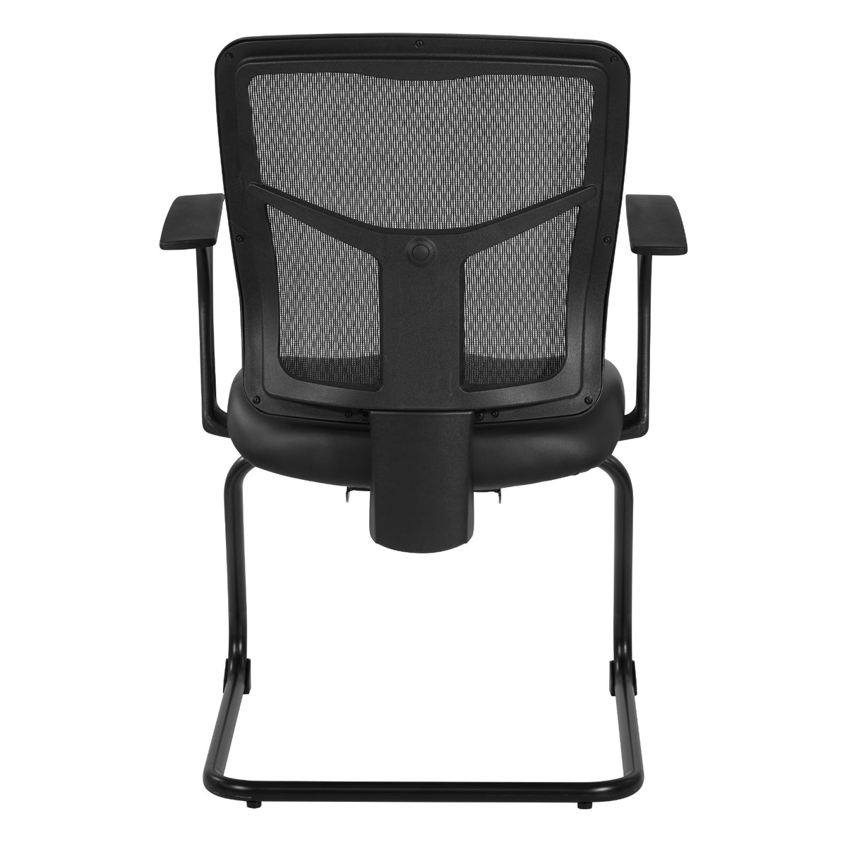 ProGrid® Mesh Back Visitor’s Chair with Arms and Sled Base, Black Dillon Seat