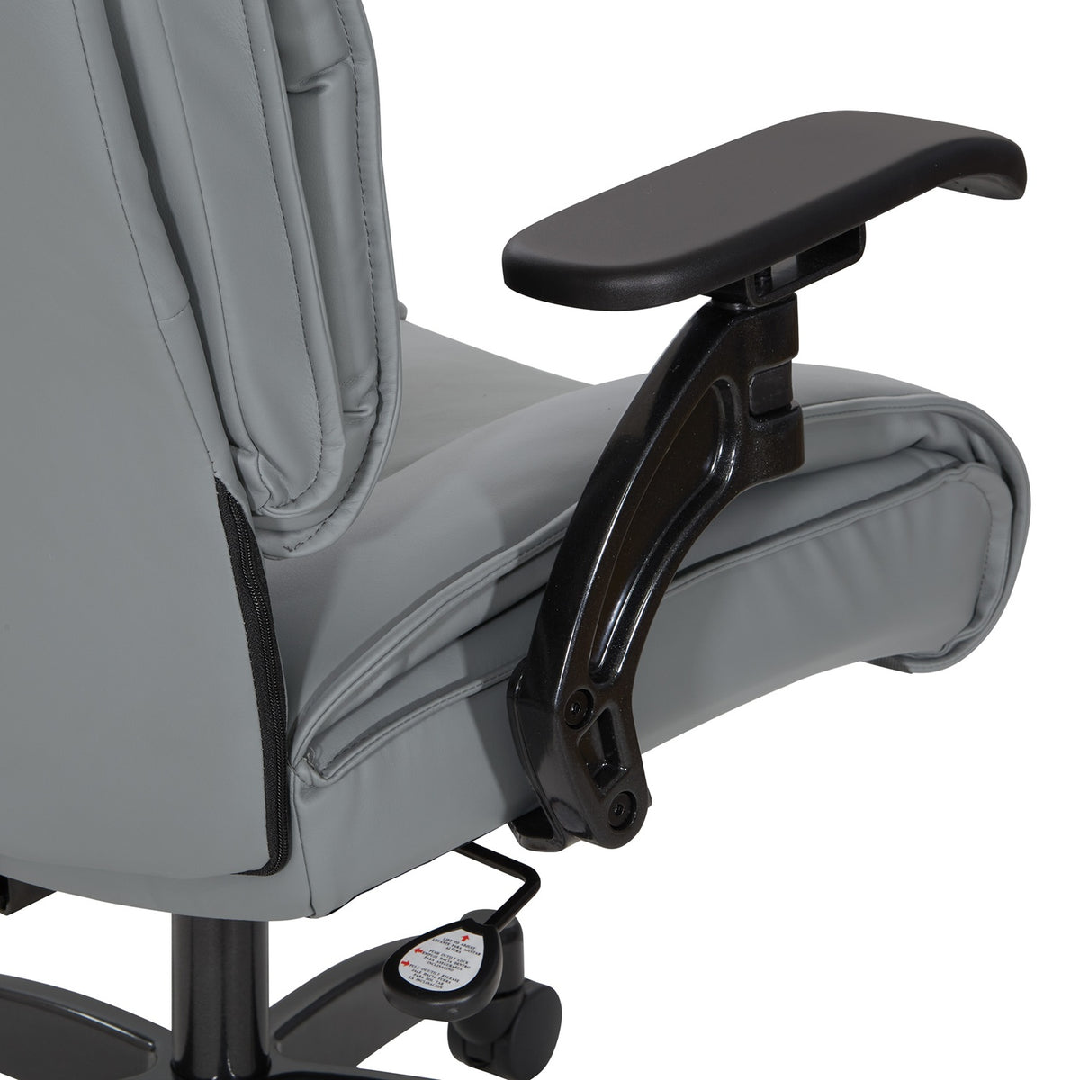 Leather Conference Chair with Cantilever Arms and Industrial Steel Finish Base