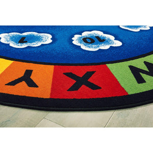 Carpets for Kids Sunny Day Learn & Play Rug, 4'5" x 5'10" Oval