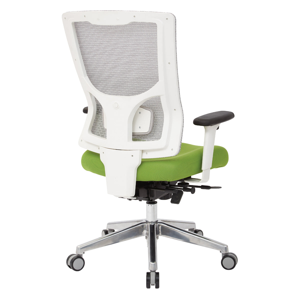 ProGrid® White Mesh High Back Chair, Padded Fun Colors Seat