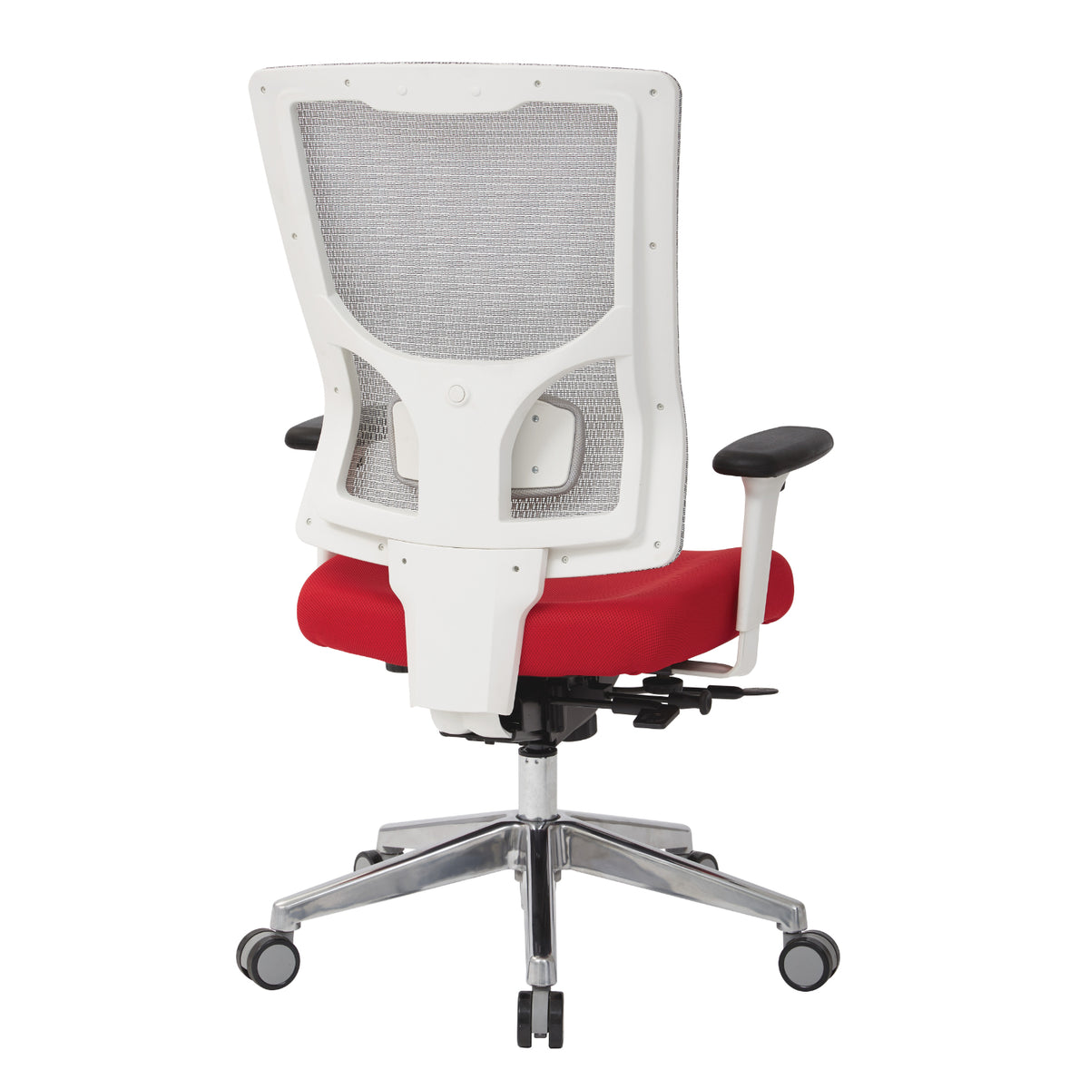 ProGrid® White Mesh High Back Chair, Padded Silver Ion Technology Dillon Seat