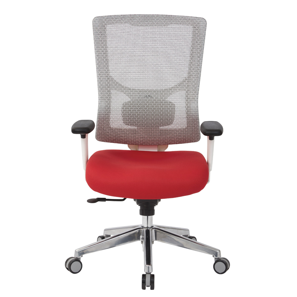 ProGrid® White Mesh High Back Chair, Padded Silver Ion Technology Dillon Seat