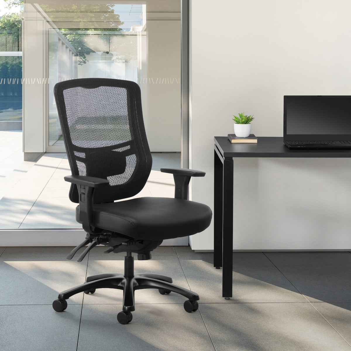ProGrid® Mesh Back Large Occupant Chair with Dillon Black Seat