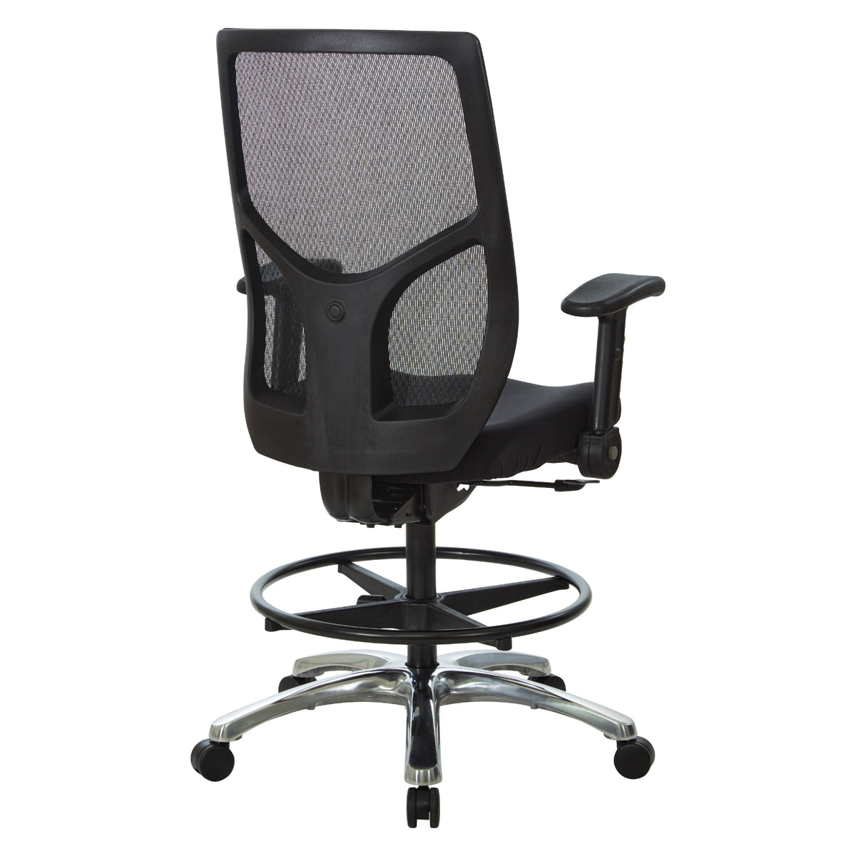 ProGrid® Mesh Back Drafting Chair with Padded FreeFlex® II Coal Fabric Seat