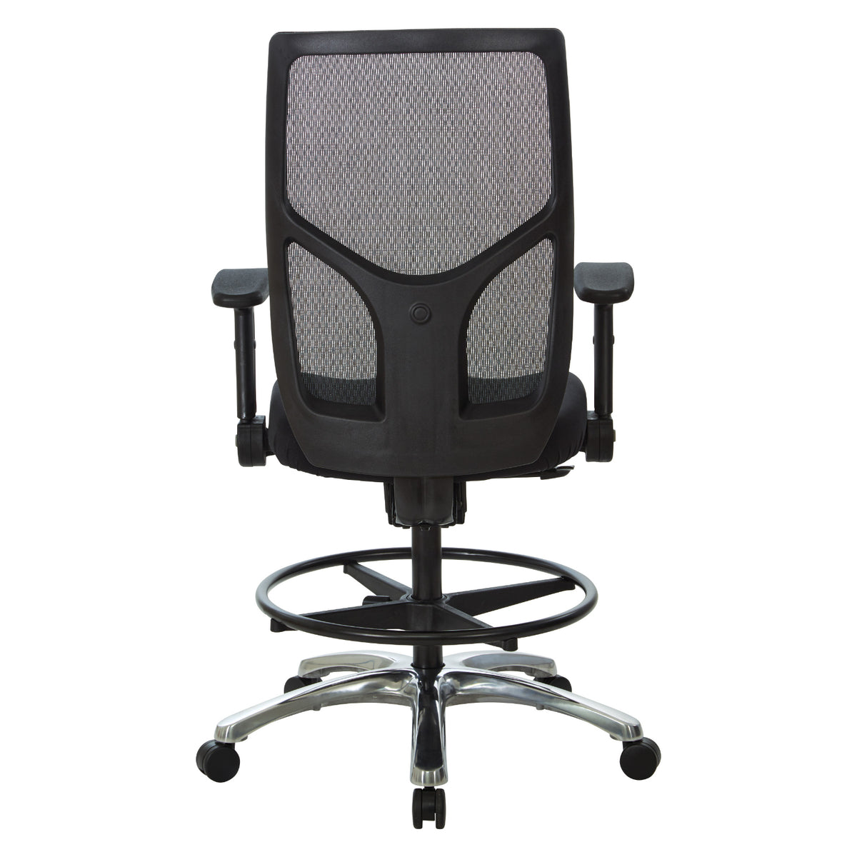 ProGrid® Mesh Back Drafting Chair with Padded FreeFlex® II Coal Fabric Seat
