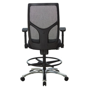 ProGrid® Mesh Back Drafting Chair with Padded FreeFlex® II Coal Fabric Seat