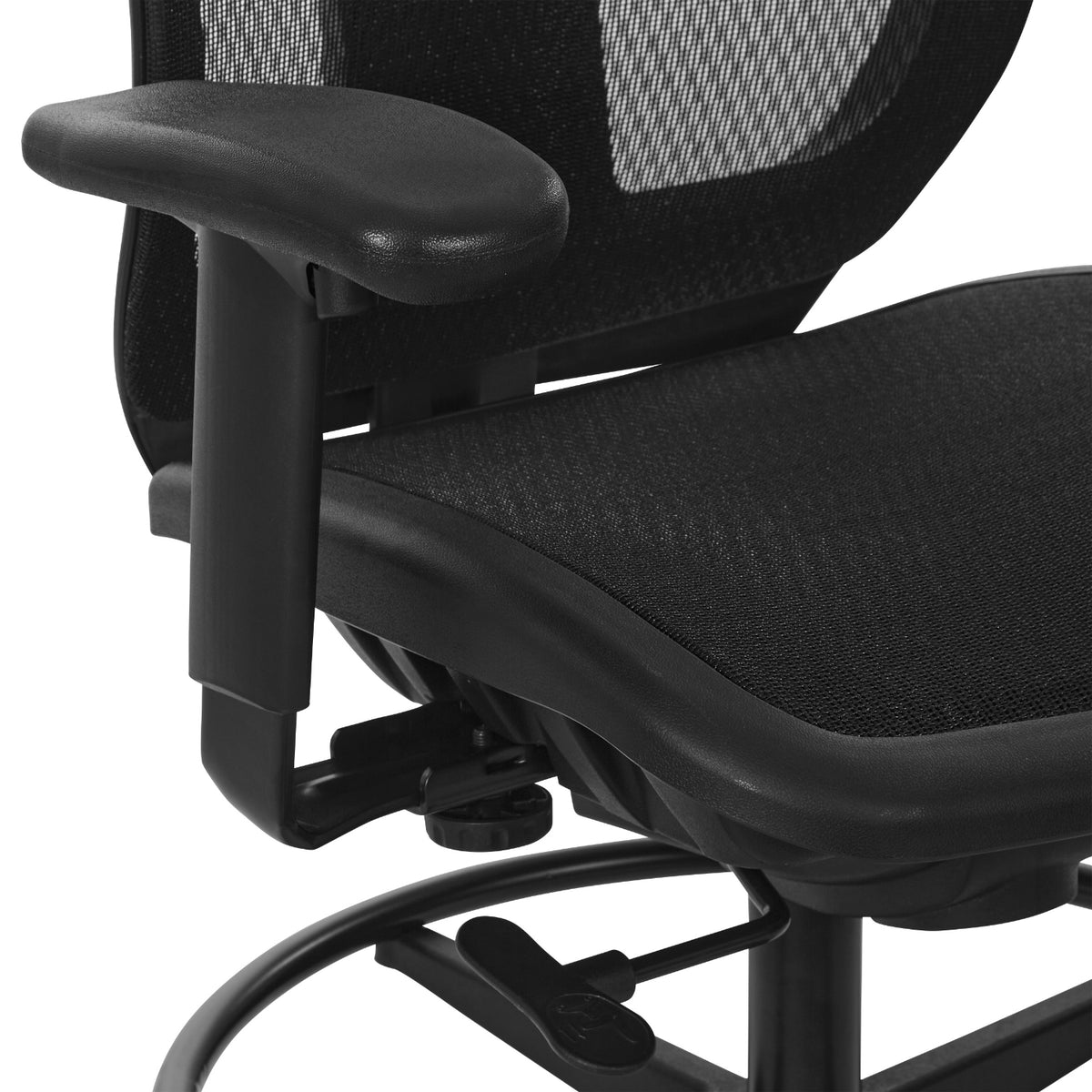 ProGrid® Mesh Back Drafting Chair with Black ProGrid Mesh Seat