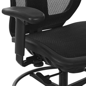 ProGrid® Mesh Back Drafting Chair with Black ProGrid Mesh Seat