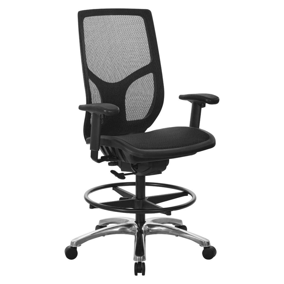 ProGrid® Mesh Back Drafting Chair with Black ProGrid Mesh Seat