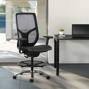 ProGrid® Mesh Back Drafting Chair with Black ProGrid Mesh Seat