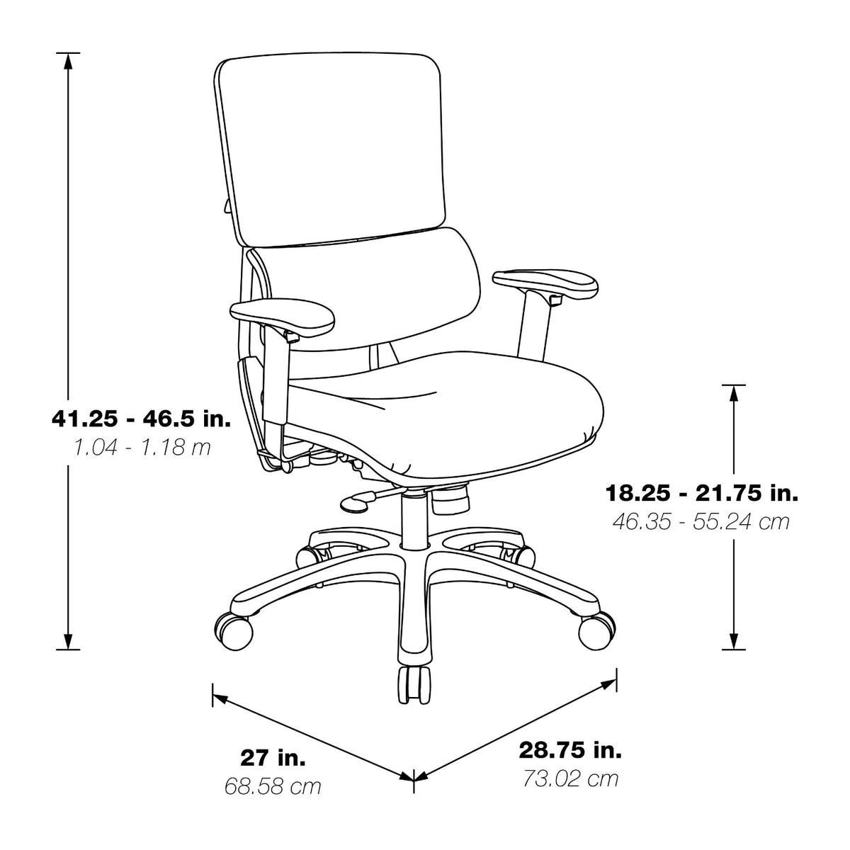 Manager's Chair with Silver Ion Technology Dillon Seat and Back