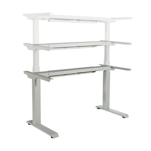 ASCEND II® 3-Stage/2-Motor/2-Leg Electric Height-Adjustable Base with Memory  Handset