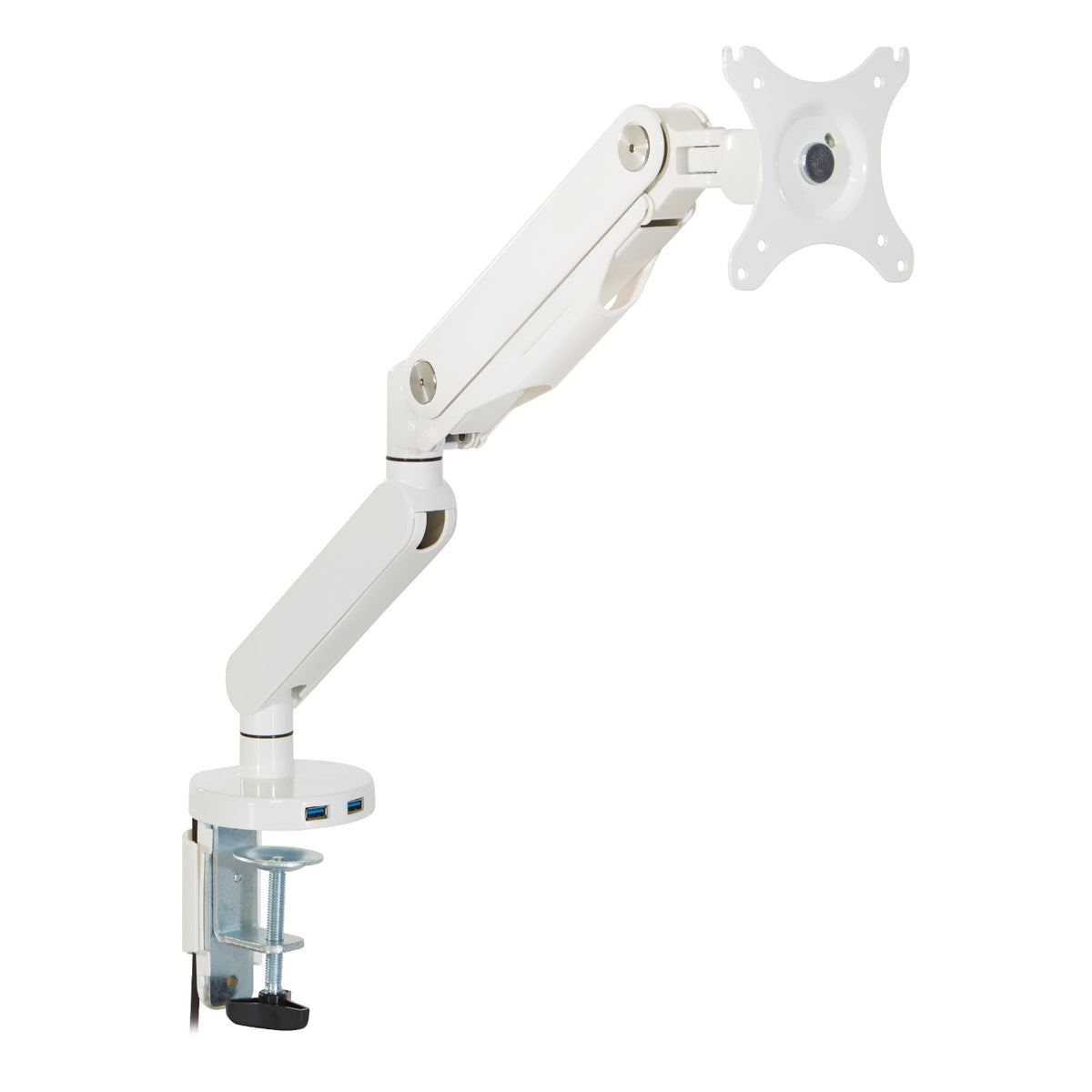 Ascend II® Gas Assist Single Monitor Arm with Dual USB 3.0 Ports
