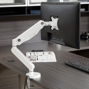 Ascend II® Gas Assist Single Monitor Arm with Dual USB 3.0 Ports