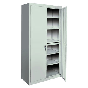 Herculite Premium Metal All-Adjustable 5-Shelf Storage Cabinet, 36" W x 24" D x 72" H