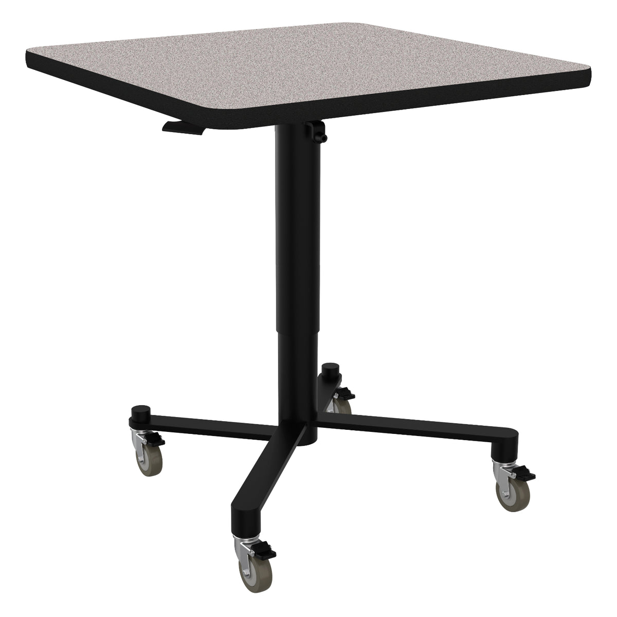 Adjustable Height Square Mobile Nesting Café Table, MDF Core, High Pressure Laminate Top with ProtectEdge