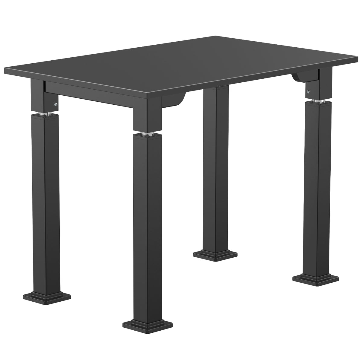 Adjustable Height Science Table with Designer Steel Frame, Epoxy Top with Designer Beveled Edges