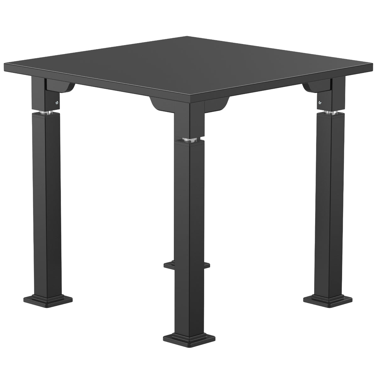 Adjustable Height Science Table with Designer Steel Frame, Black Chem-Res Top with PVC Edge Banding