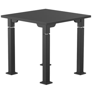Adjustable Height Science Table with Designer Steel Frame, Black Chem-Res Top with PVC Edge Banding