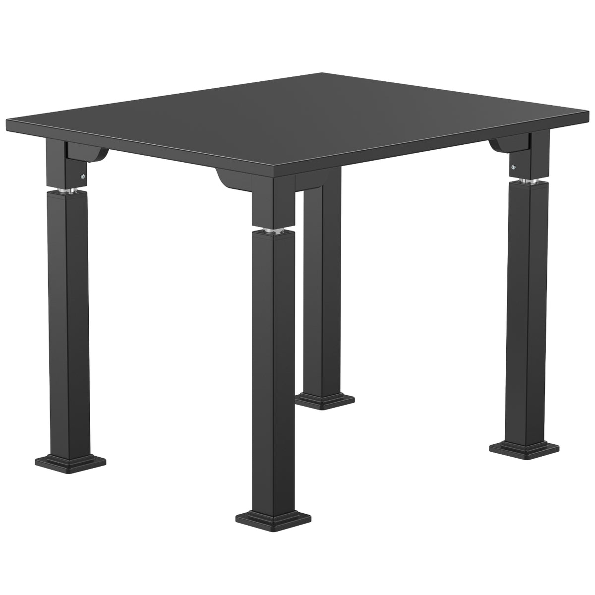 Adjustable Height Science Table with Designer Steel Frame, Black Chem-Res Top with PVC Edge Banding