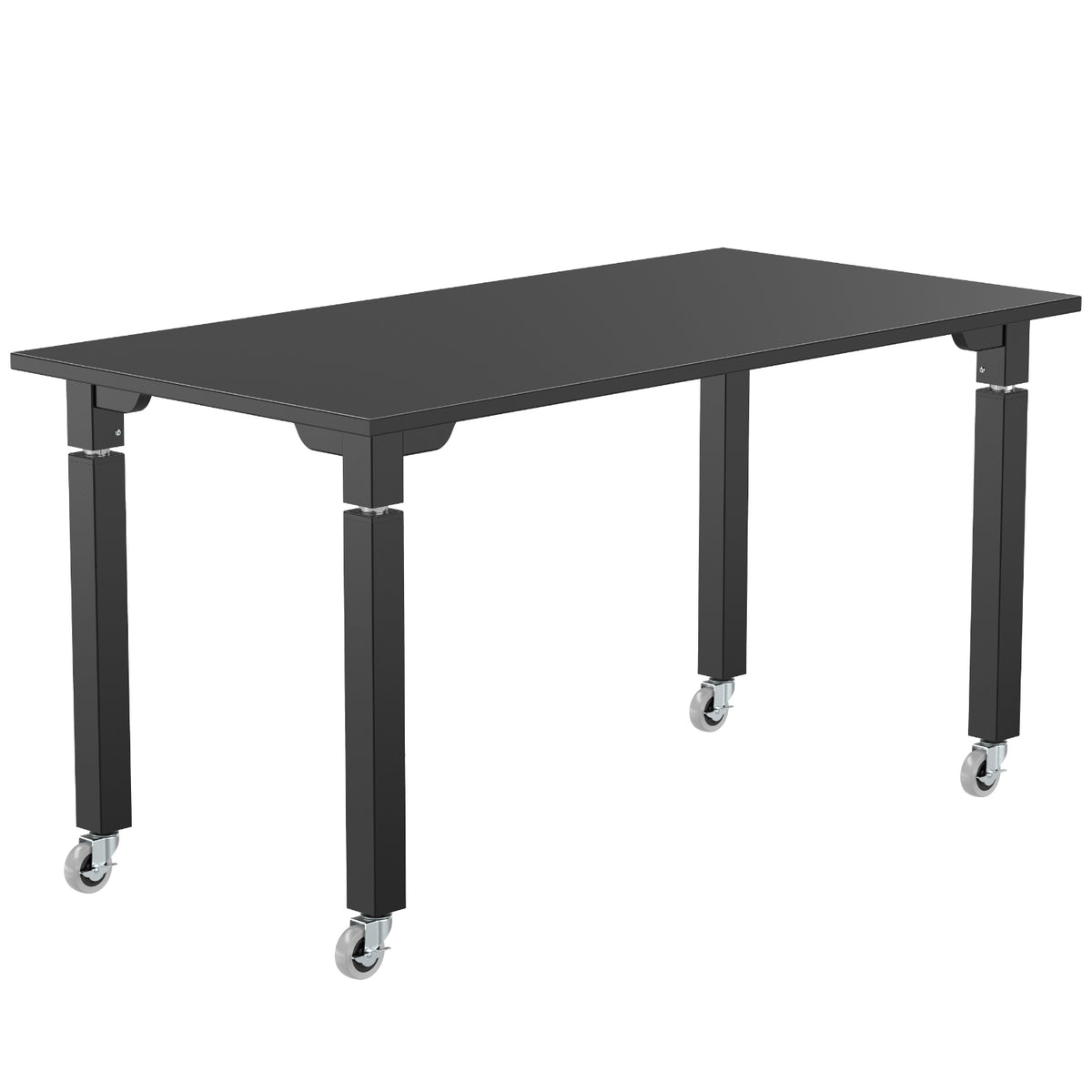 Adjustable Height Science Table with Designer Steel Frame, Epoxy Top with Designer Beveled Edges