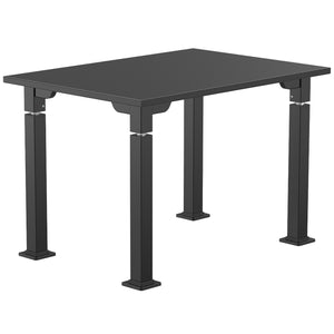 Adjustable Height Science Table with Designer Steel Frame, Black Chem-Res Top with PVC Edge Banding