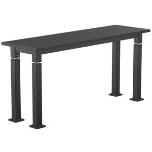 Adjustable Height Science Table with Steel Frame, Black Chem-Res Top with PVC Edge Banding