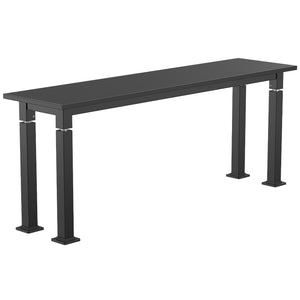 Adjustable Height Science Table with Steel Frame, Black Chem-Res Top with PVC Edge Banding