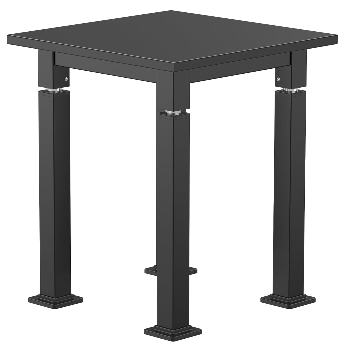 Adjustable Height Science Table with Steel Frame, Black Chem-Res Top with PVC Edge Banding