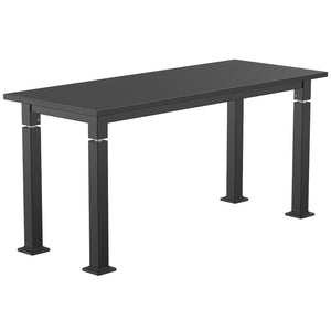 Adjustable Height Science Table with Steel Frame, Black Chem-Res Top with PVC Edge Banding
