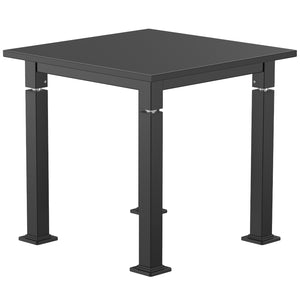 Adjustable Height Science Table with Steel Frame, Black Chem-Res Top with PVC Edge Banding
