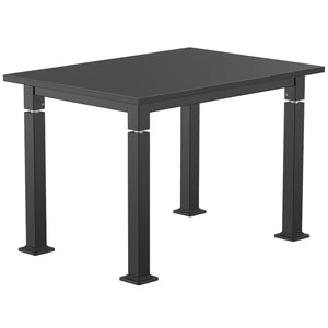 Adjustable Height Science Table with Steel Frame, Black Chem-Res Top with PVC Edge Banding
