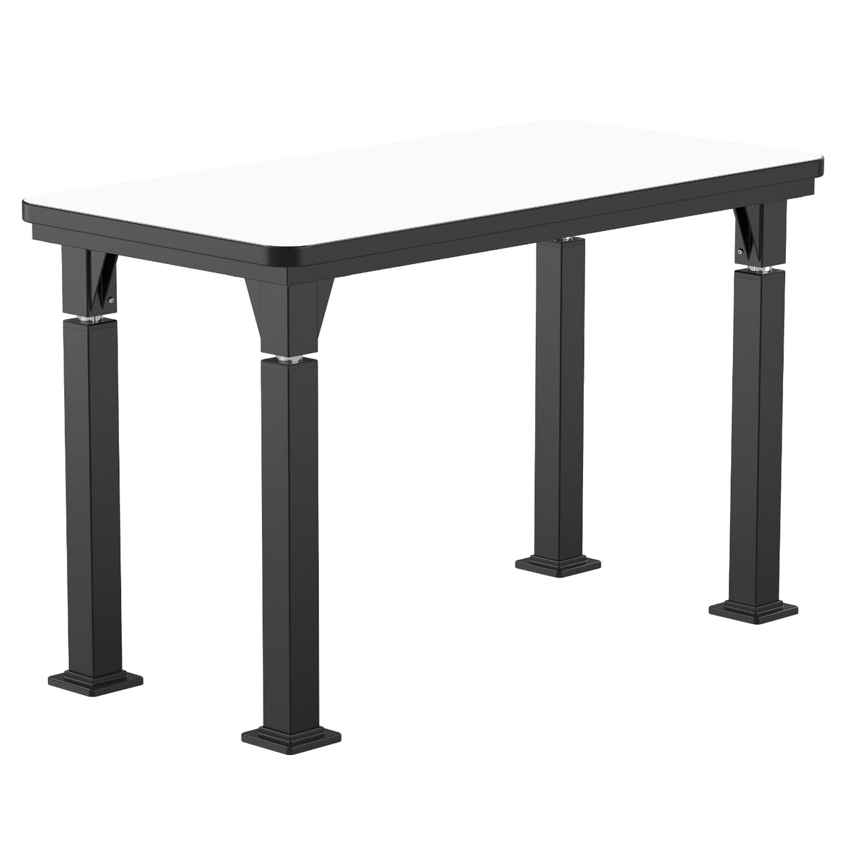 Adjustable Height Science Lab Table with Signature Steel Frame, Whiteboard Top with PVC Edge Banding