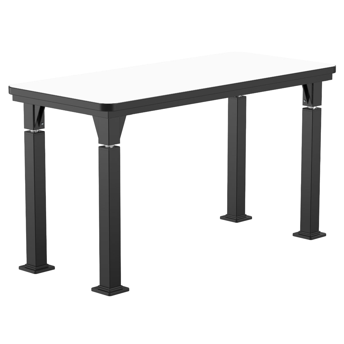 Adjustable Height Science Lab Table with Signature Steel Frame, Whiteboard Top with PVC Edge Banding