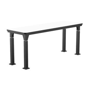 Adjustable Height Science Lab Table with Signature Steel Frame, Whiteboard Top with PVC Edge Banding